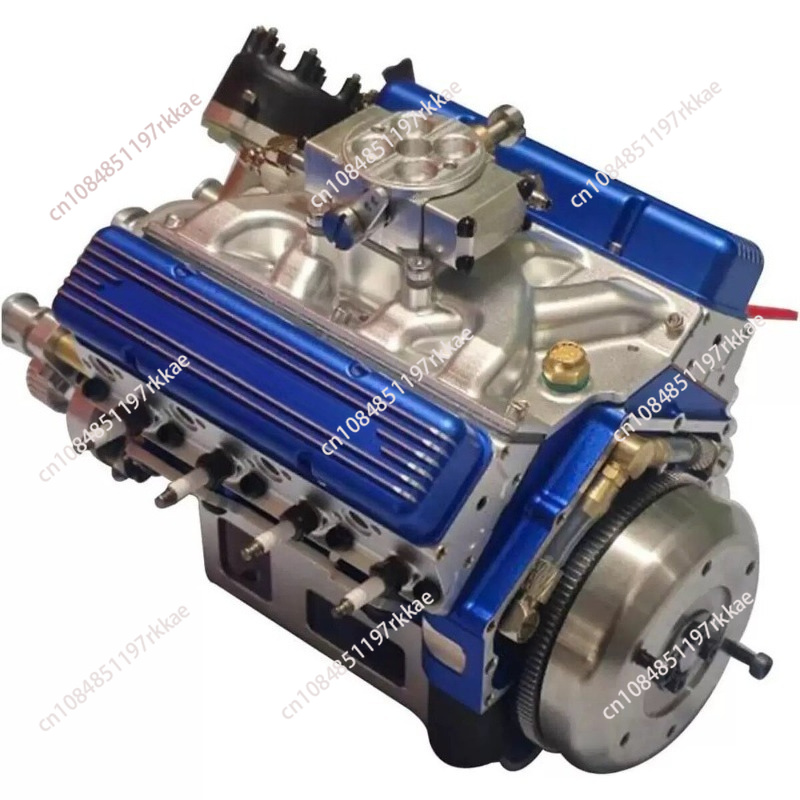 Model Kit V8 Engine - Harz-V8-Motormodellbausatz OHV-Benzinmotor-Replik für Ausstellungs- und Sammlungszwecke