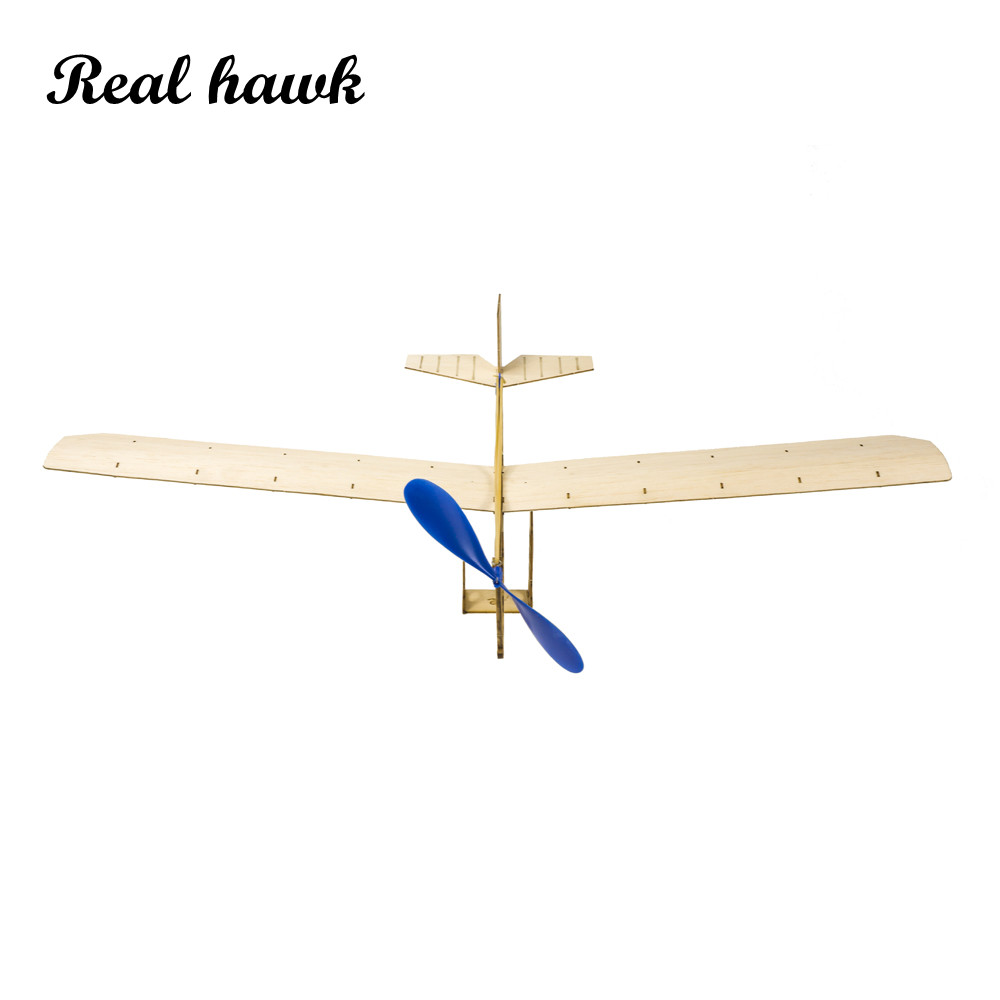 Model Kit Ixchel - STEM-Flugzeugset mit Gummiband, DIY-Segelflugzeugspielzeug aus Holz