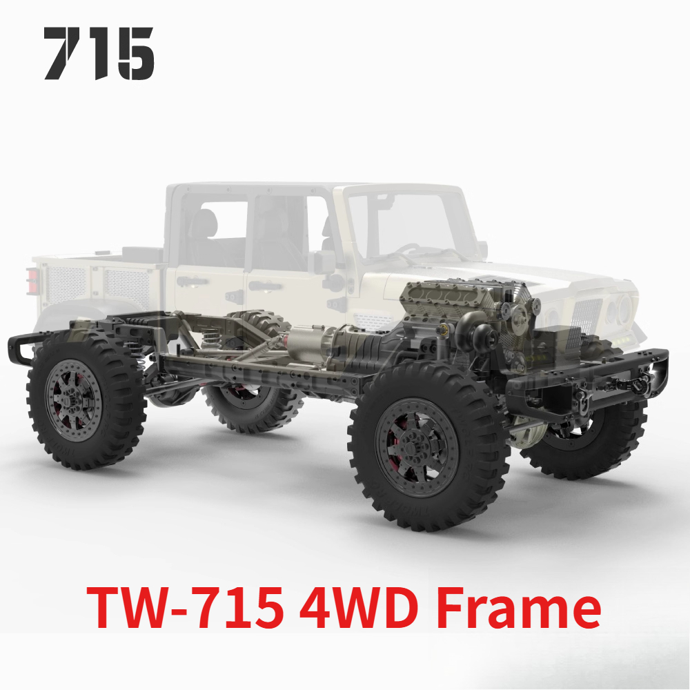 Model Kit V8 Engine - TWOLF 1/10 TW-715 4WD Rahmen Vollmetall