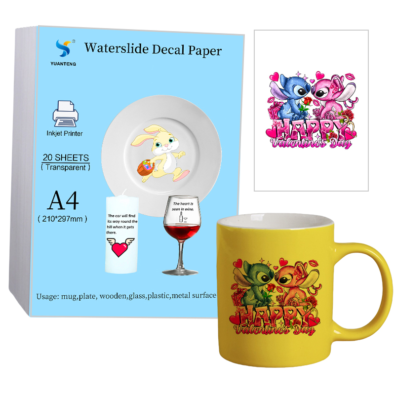 Waterslide Decal Paper - 20 Blatt/Beutel blauer Träger Wasser transfer