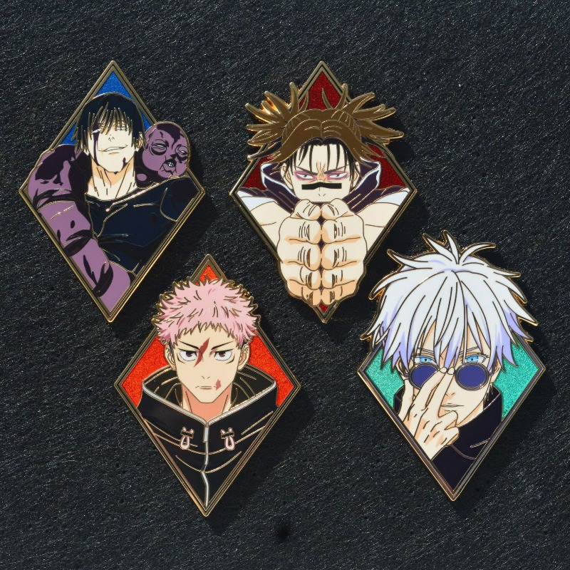Model Kit Jujutsu Kaisen - Heißer Anime Jujutsu Kaisen Emaille-Pin-Set: Gojo