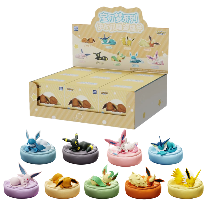 Model Kit Eevee - Anime Pokémon Eevee Familie Schlafen Position