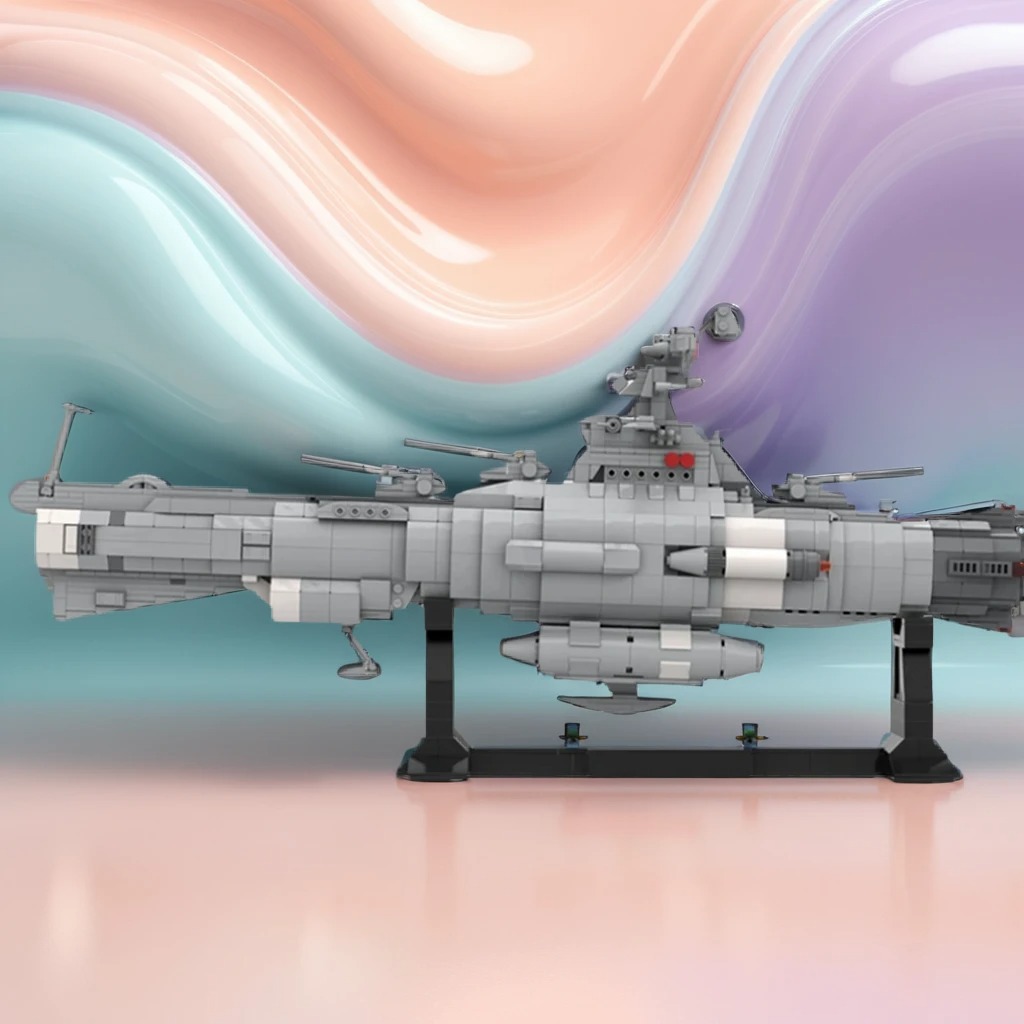 Model Kit Yamato Space - 1347-teiliger MOC Weltraum-Schlachtschiff Yamato Star Blazers