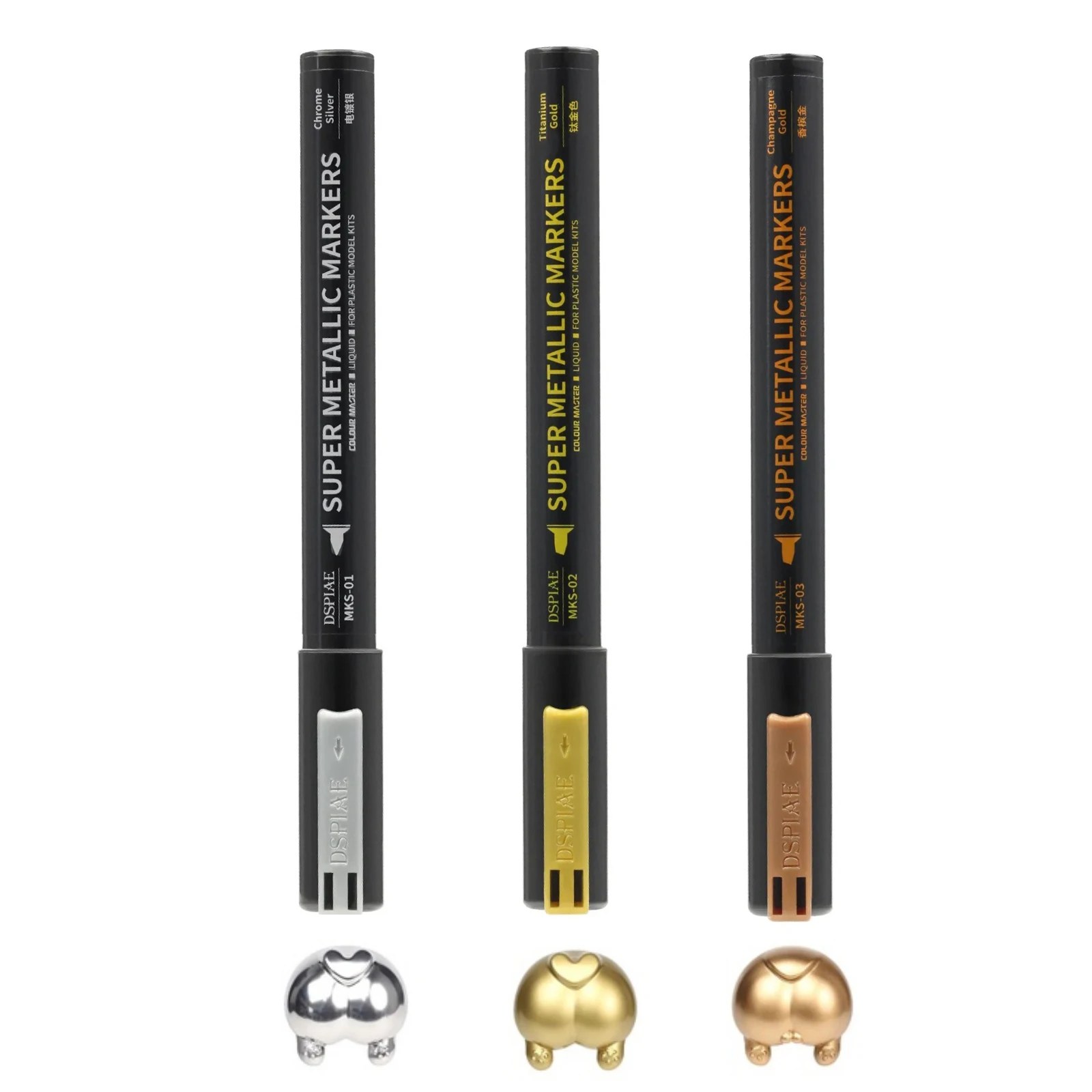 Model Kit Markers - DSPIAE MKS Super Metallic Farbmarker Malset
