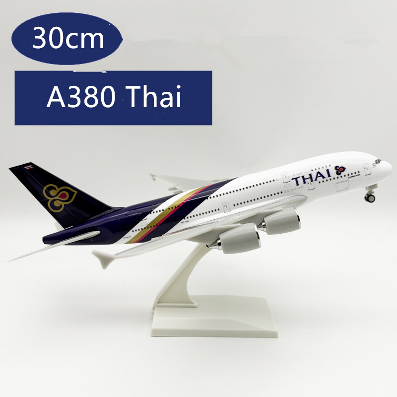 Model Kit Ixchel - 1/240 Maßstab Thai A380 Flugzeugmodell-Bausatz (30cm