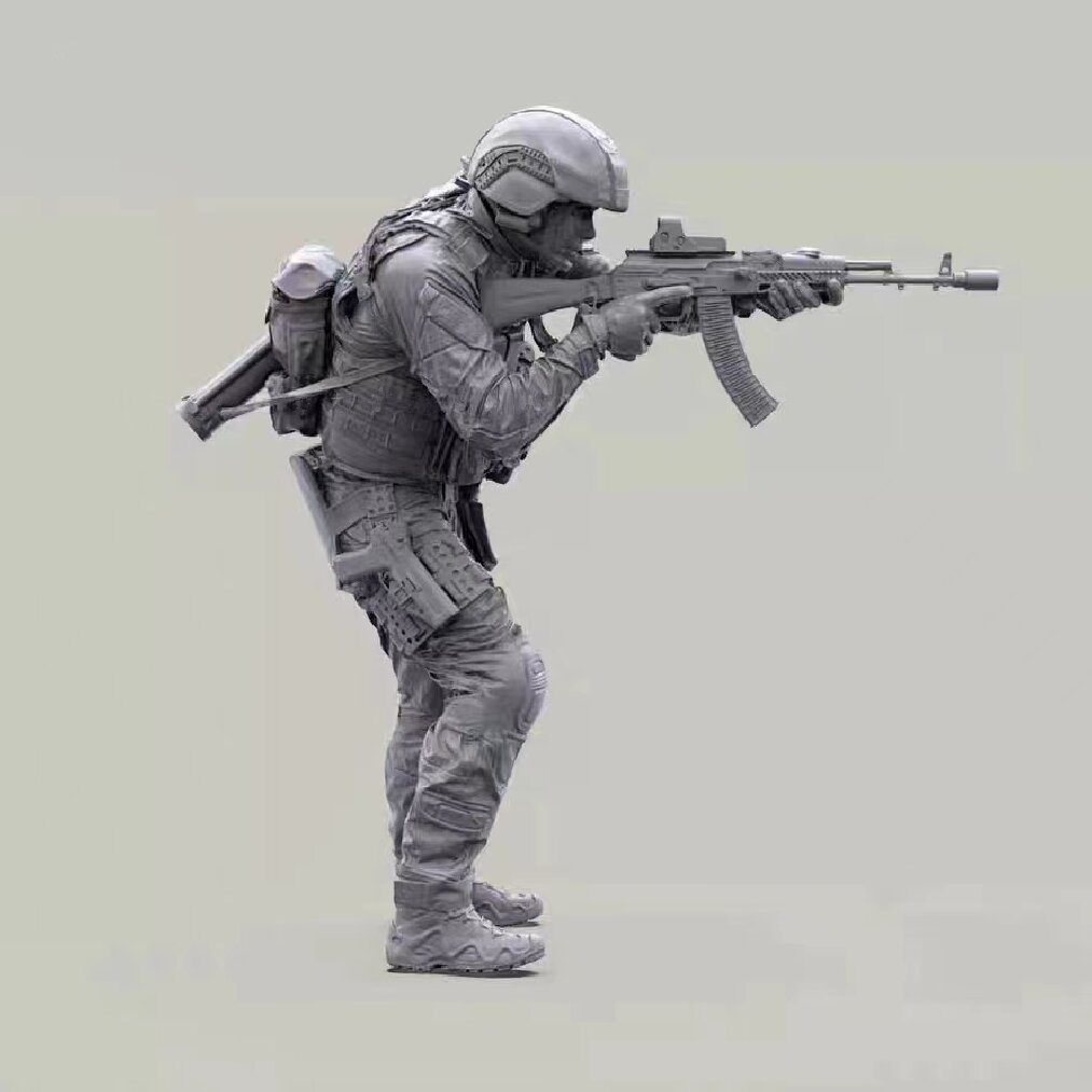 Model Kit Entry Grade - Modellbausatz 1:35 aus Kunstharz 35730, Schießhaltung