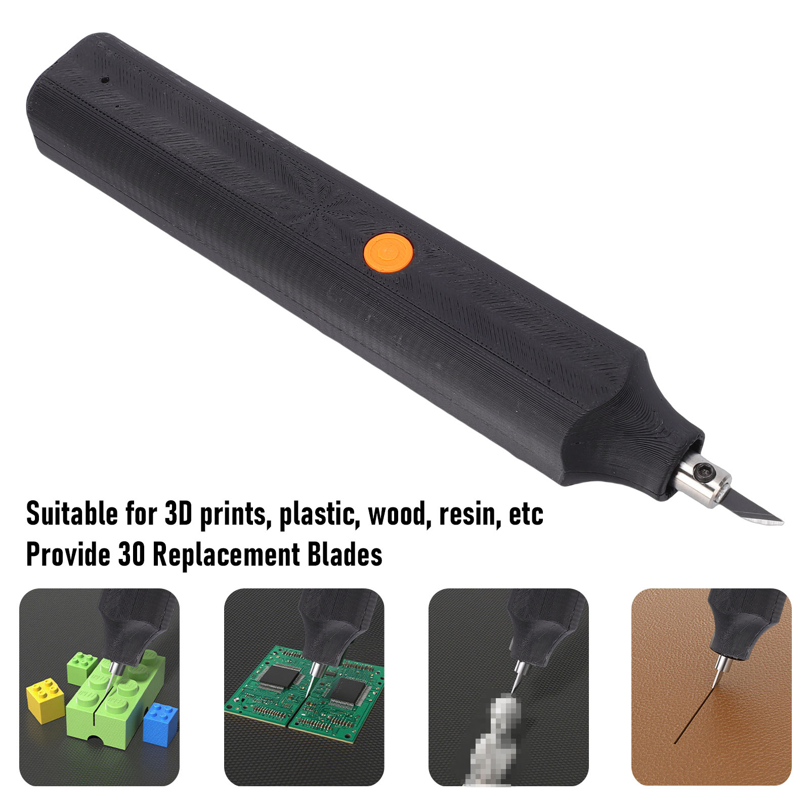 Model Kit Cutter - 40kHz Ultraschall-Schneidegerät mit 30 Ersatzklingen Tragbares