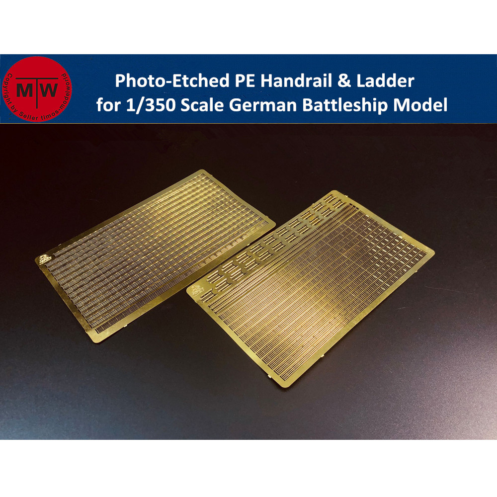 Photo Etch Brass - 1/350 skala Foto-Geätzt PE Handlauf &