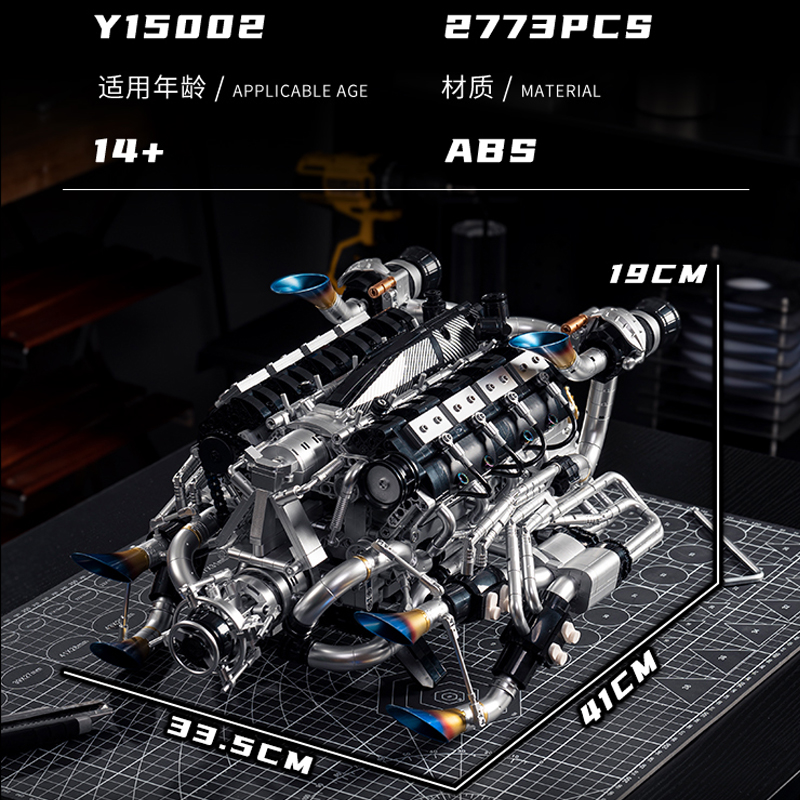 MOC Supercar V8 Motorbausteine – Model Kit V8 Engine Bewertung und Preis