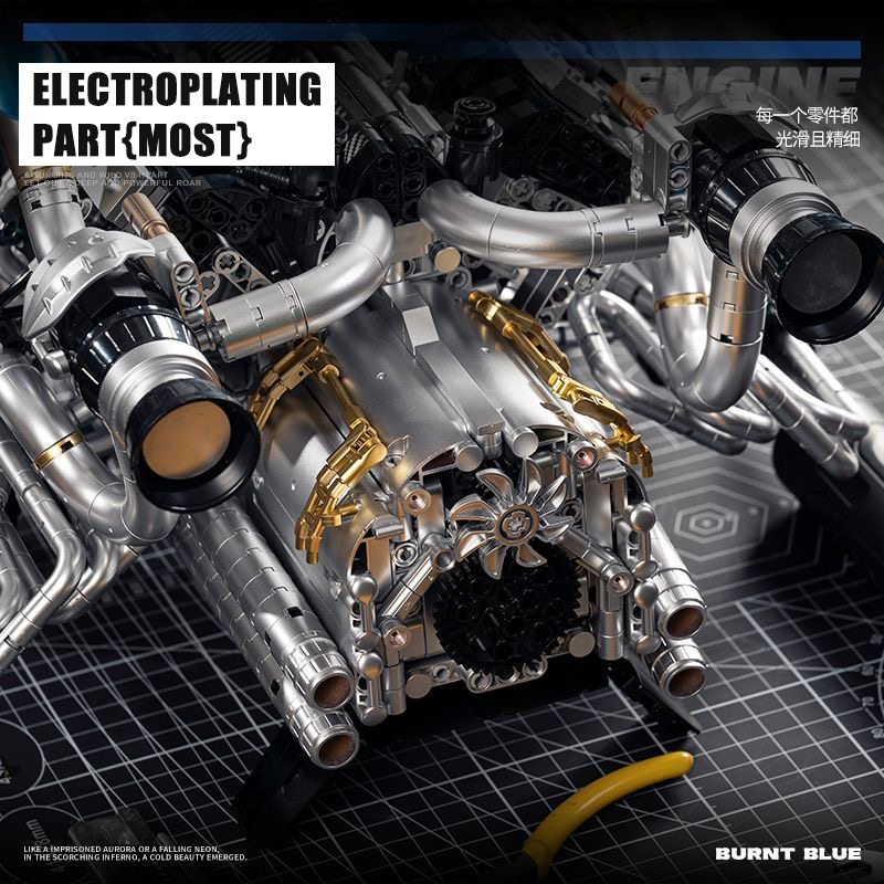 MOC Supercar V8 Motorbausteine – Model Kit V8 Engine Bewertung und Preis