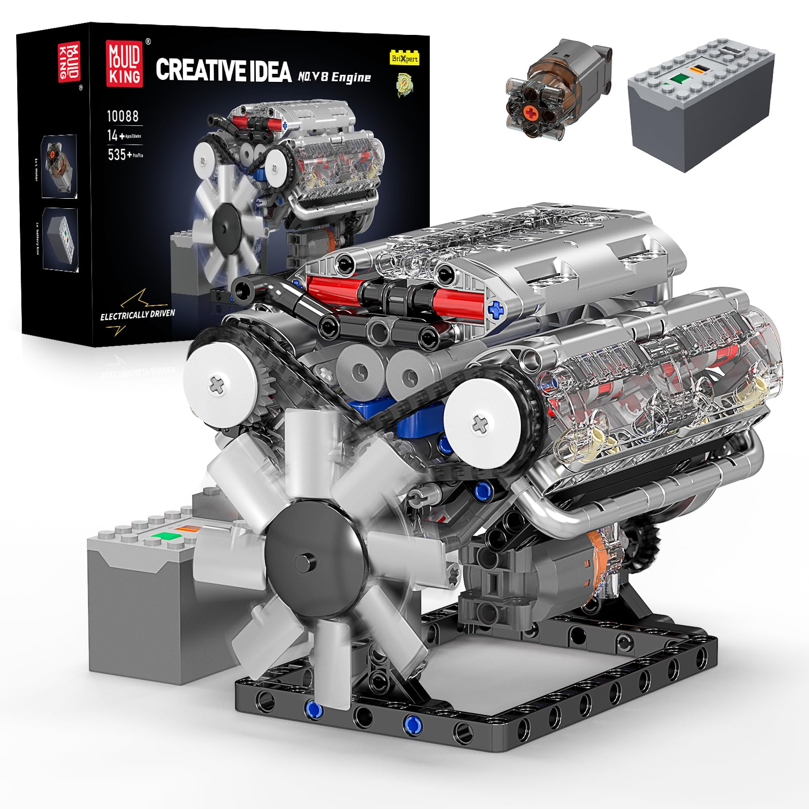 Mould King 10088 V8-Motor Baus – Model Kit V8 Engine Bewertung und Preis