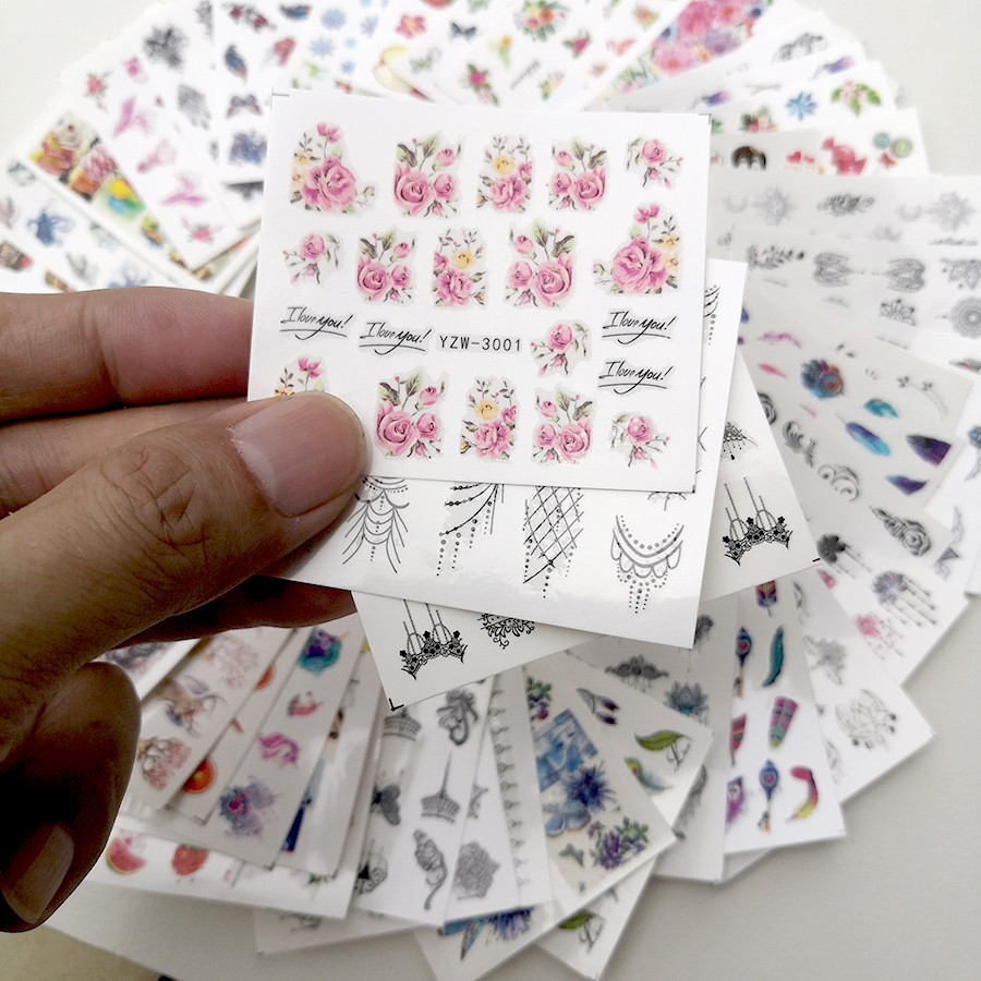 48 Stück Nagelkunst-Aufkleber, – Waterslide Decal Paper Bewertung und Preis