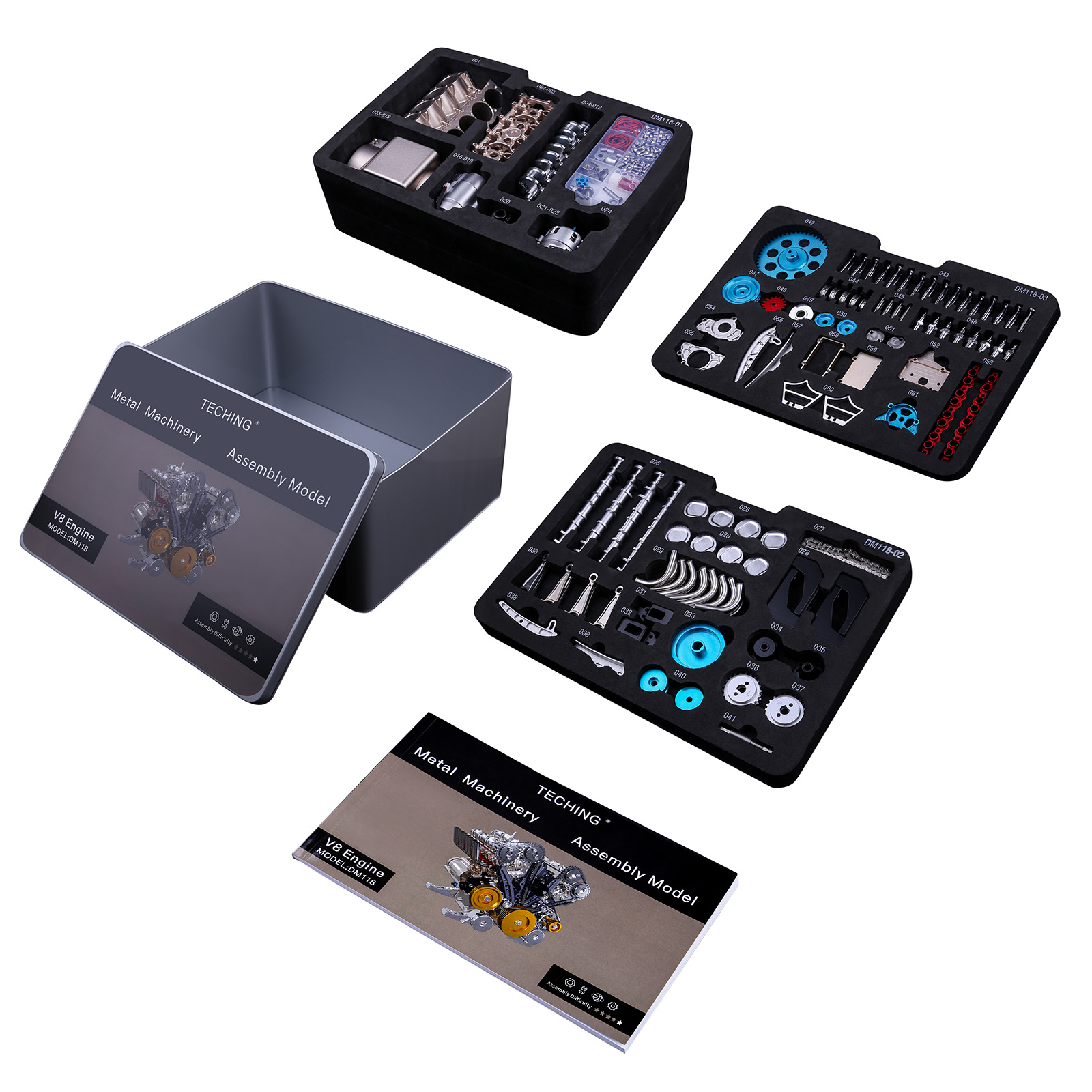 500 + Stücke DIY V8 Motor Mode – Model Kit V8 Engine Bewertung und Preis