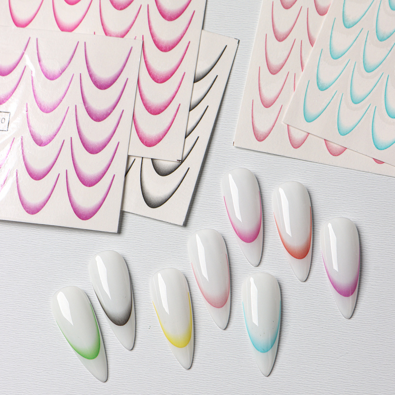 8 stücke Gradient Französisch  – Waterslide Decal Paper Bewertung und Preis