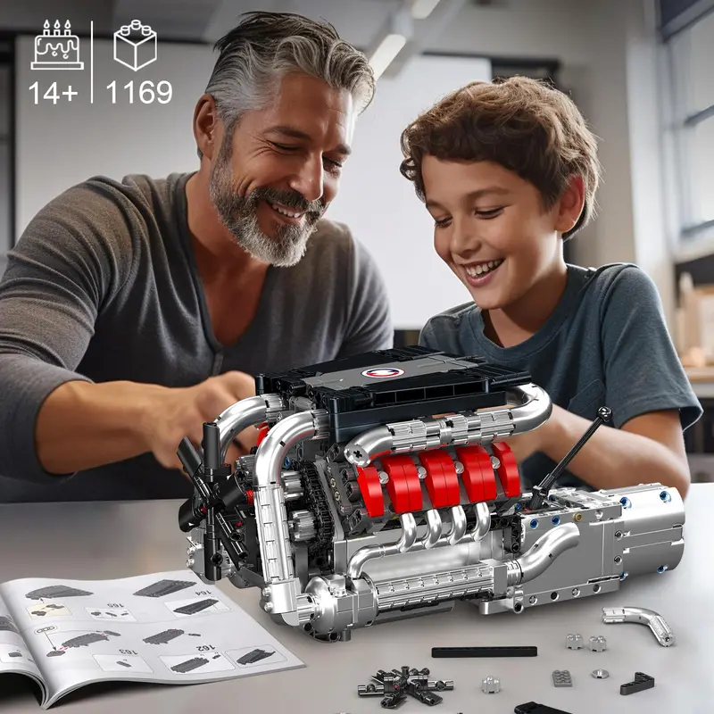 Mould King 10203 1169-teiliger – Model Kit V8 Engine Bewertung und Preis