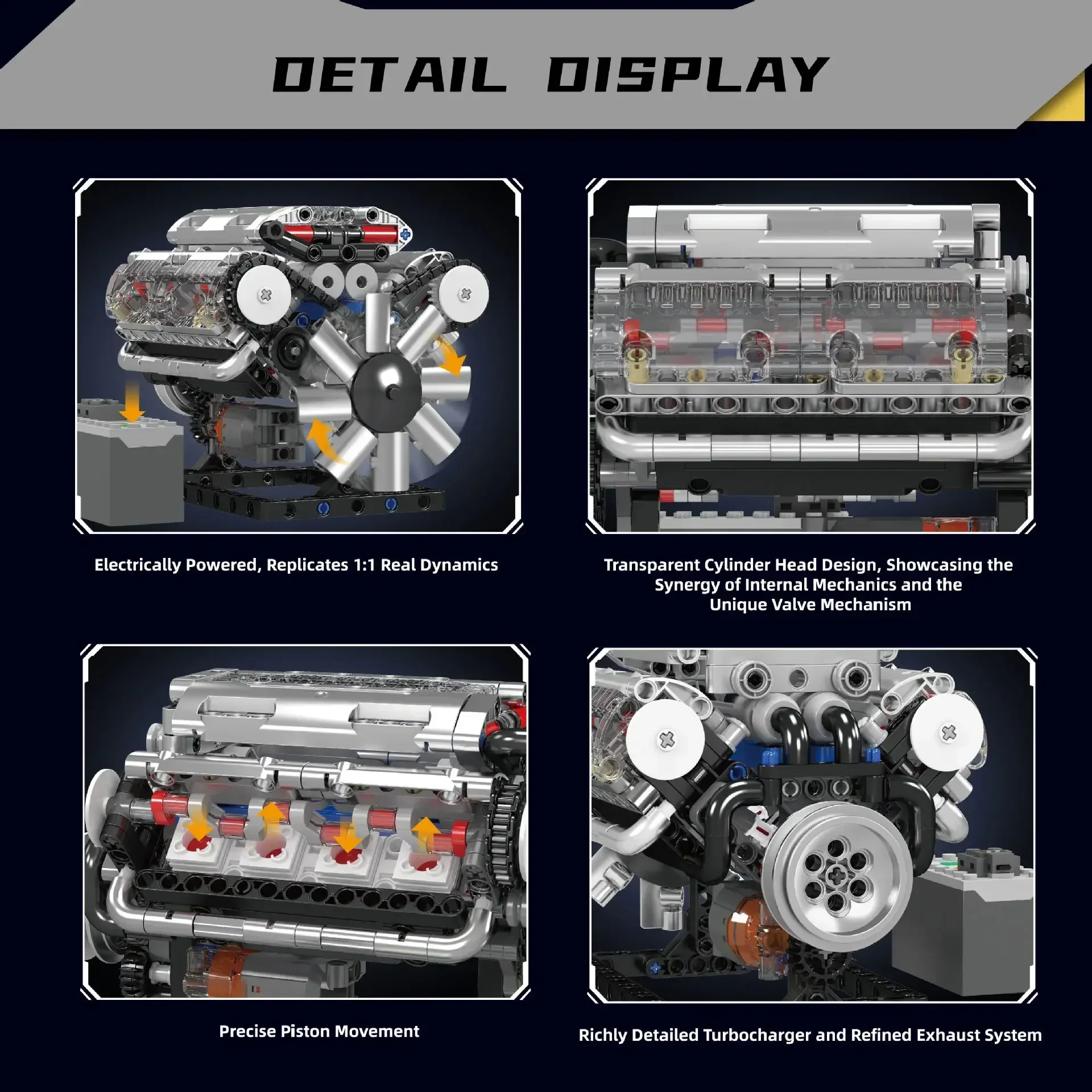 Mould King V8 Motorbausteine-S – Model Kit V8 Engine Bewertung und Preis