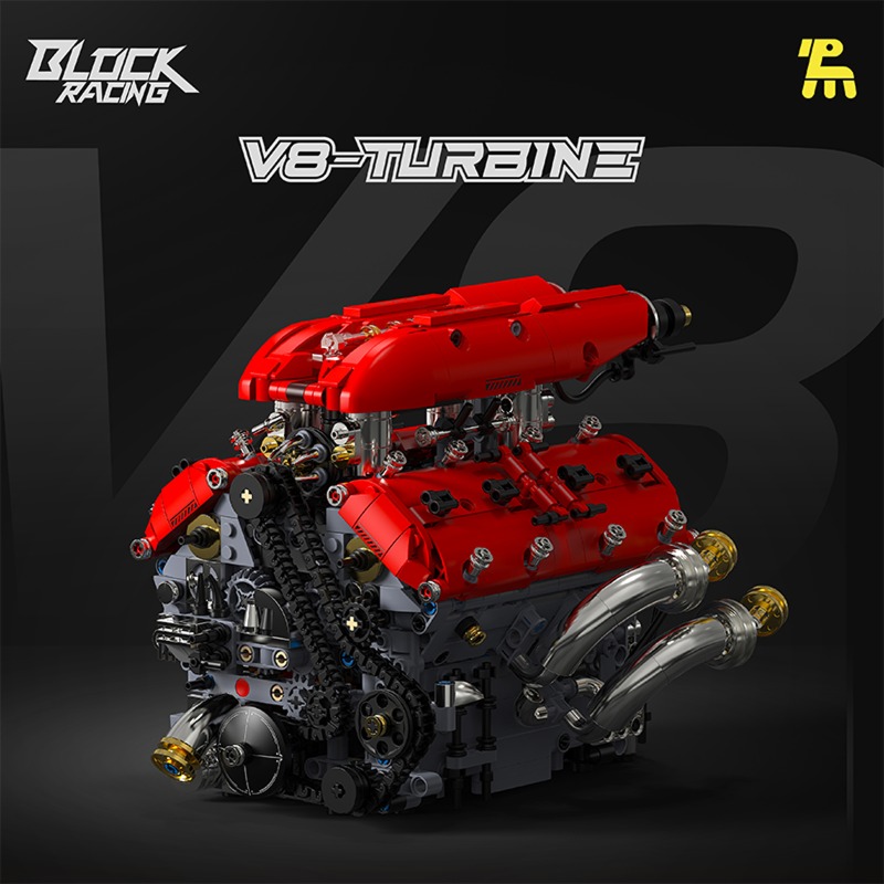 T5011 V8 Turbo-Motormodell Ele – Model Kit V8 Engine Bewertung und Preis