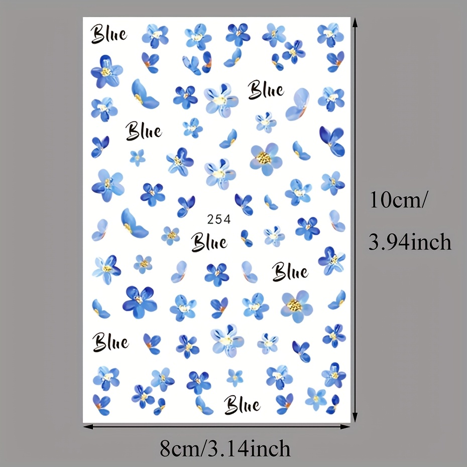 2 Stück 3D-Nagelaufkleber mit  – Waterslide Decal Paper Bewertung und Preis