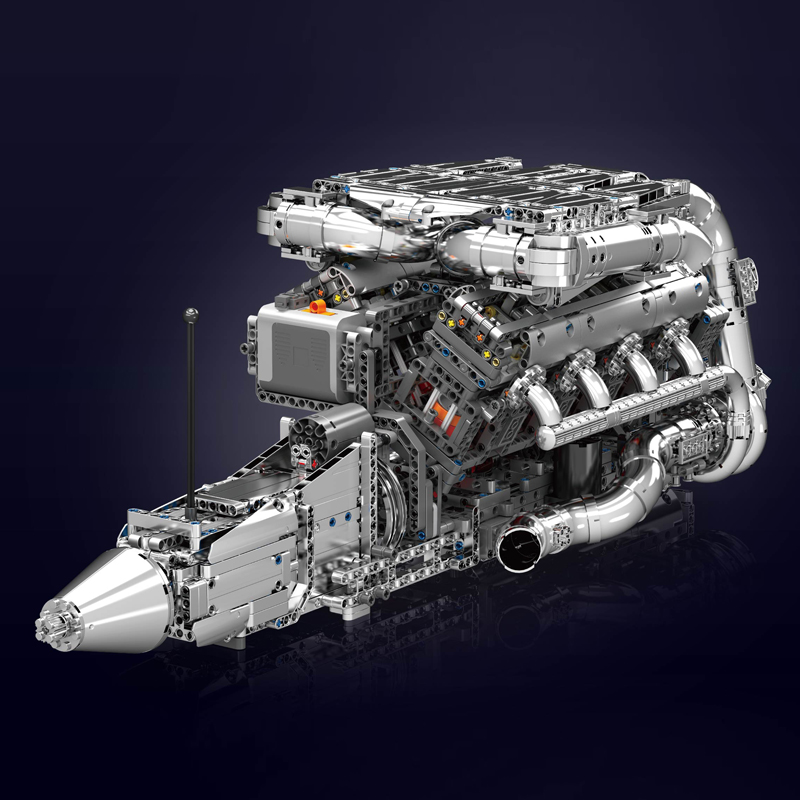 Mould King 10168 V8 Twin Turbo – Model Kit V8 Engine Bewertung und Preis